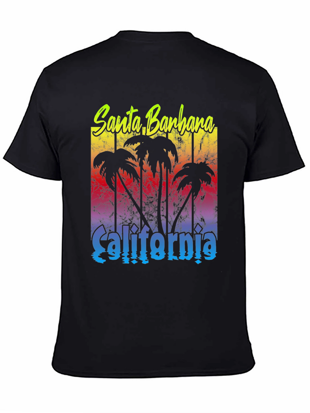 Santa Barbara California Palm Tee