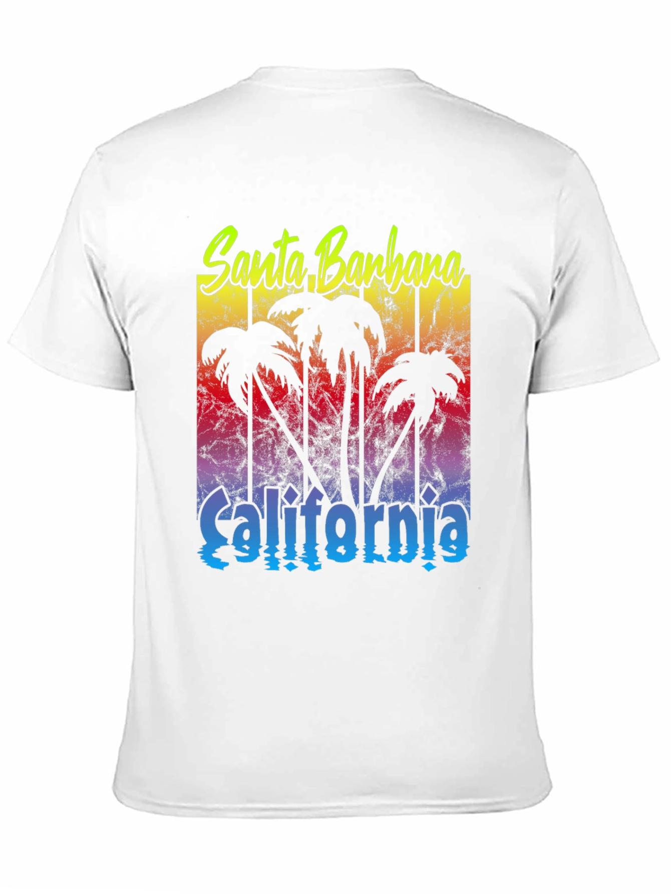 Santa Barbara California Palm Tee