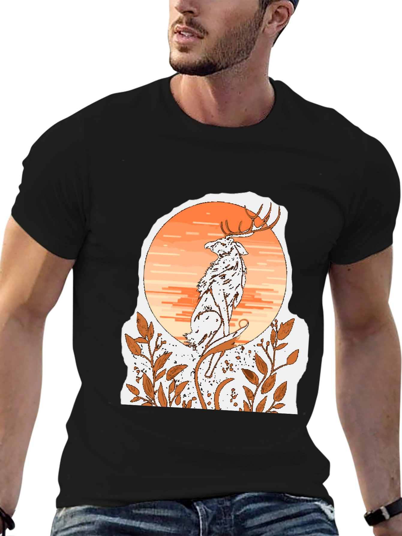 Deer & Wolf Graphic Tee