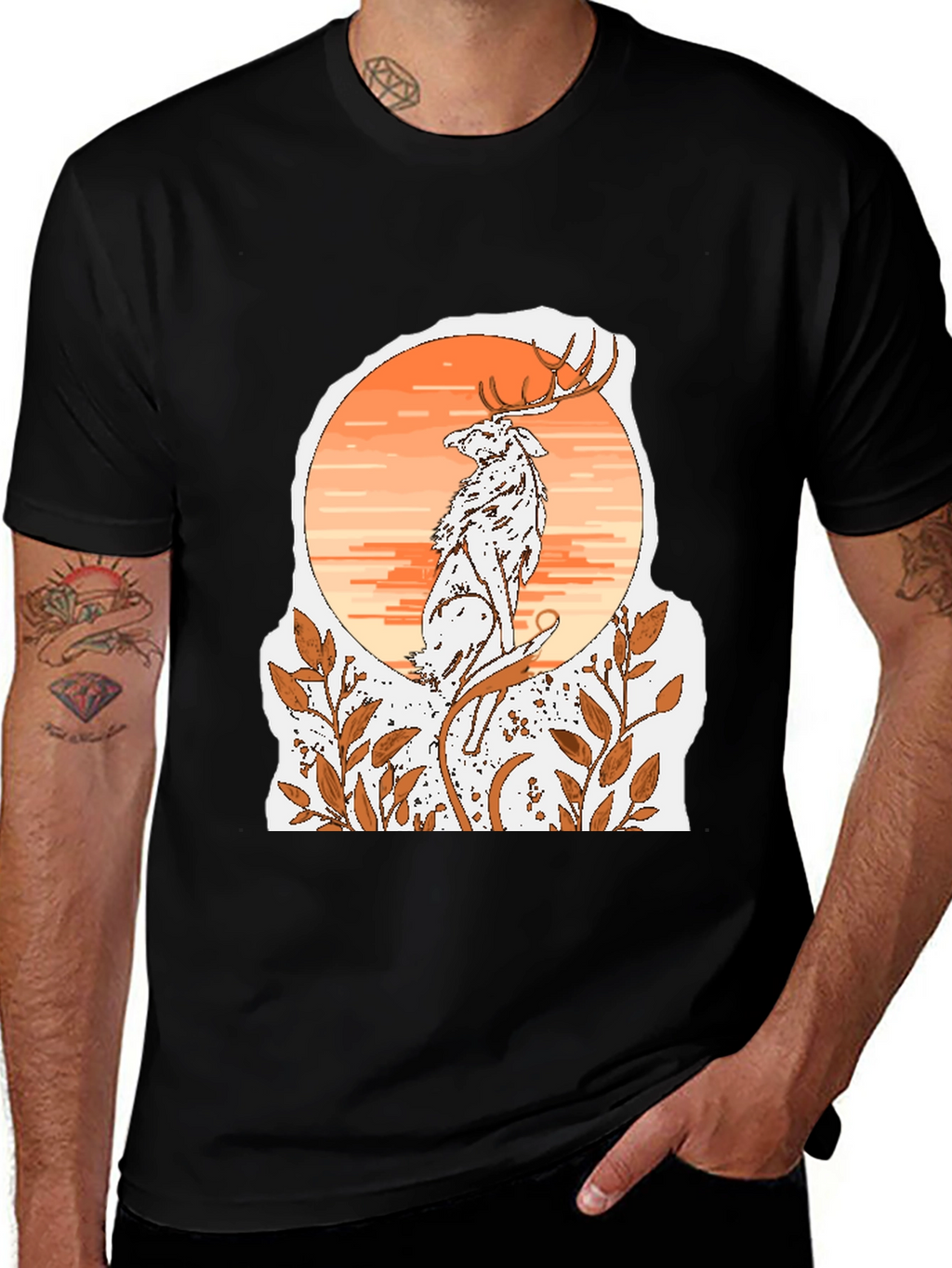 Deer & Wolf Graphic Tee