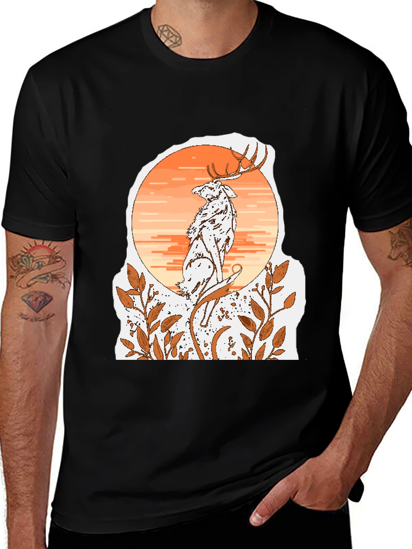 Deer & Wolf Graphic Tee