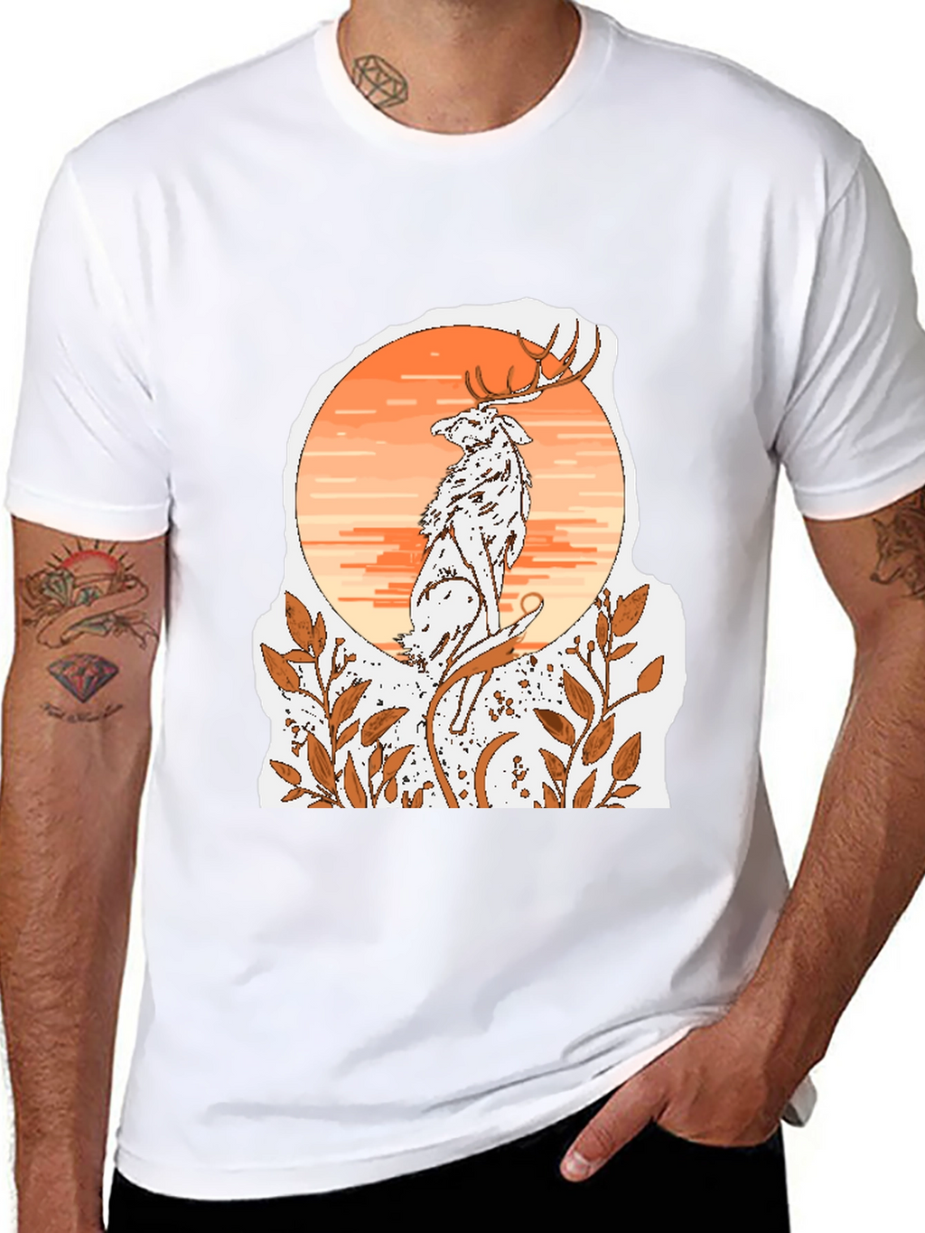 Deer & Wolf Graphic Tee