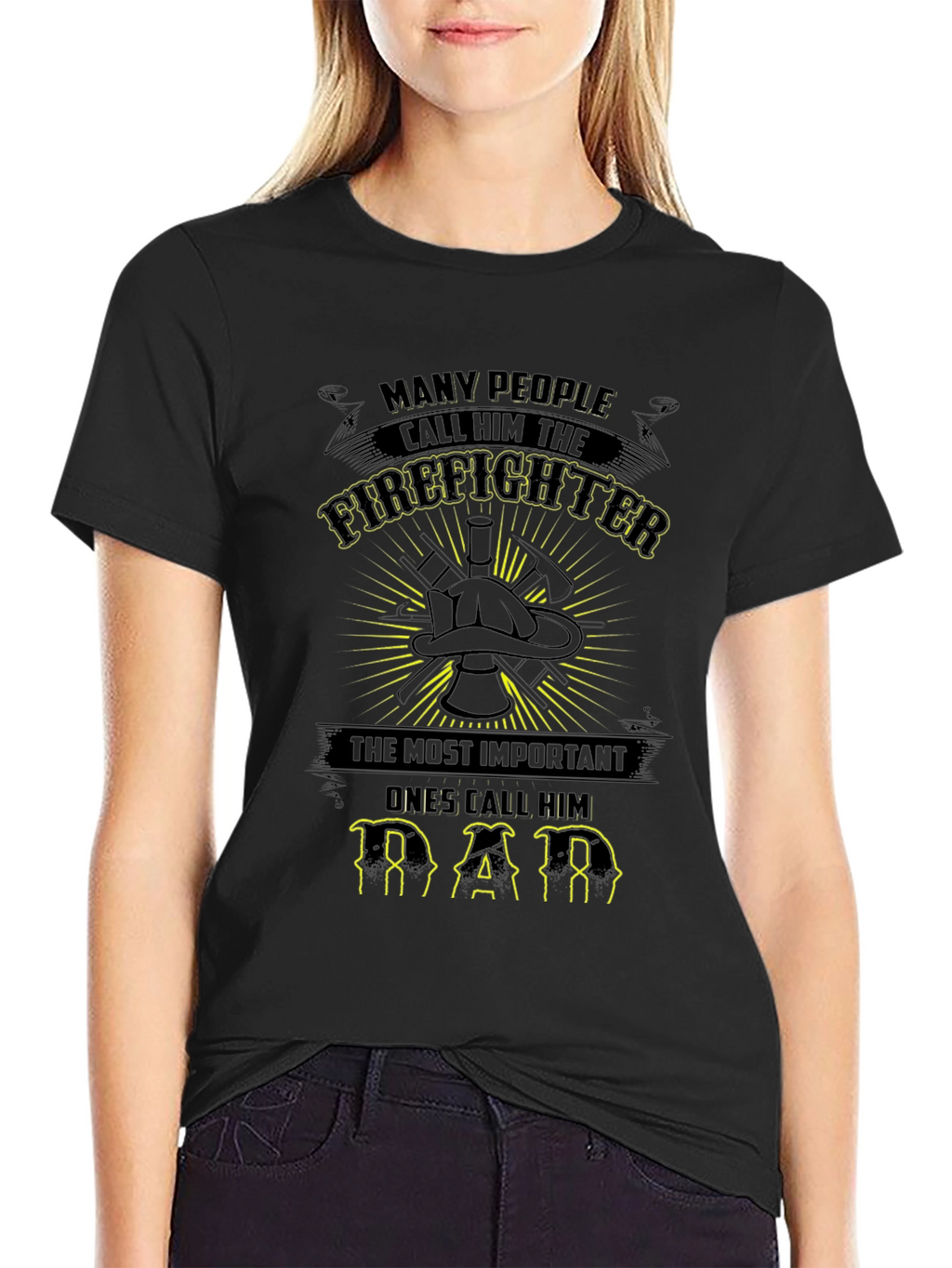 Firefighter Dad T-Shirt - Heroic Tribute