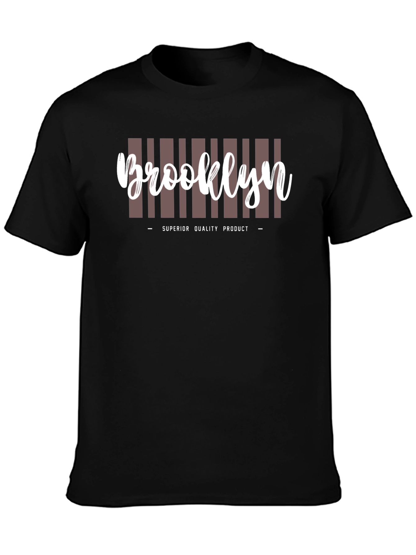 Brooklyn Mens Black Graphic T-Shirt