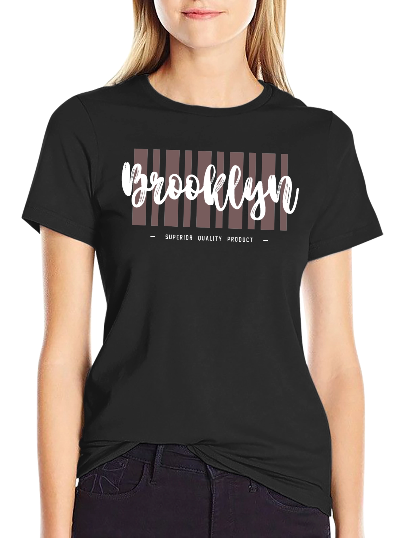 Brooklyn Mens Black Graphic T-Shirt