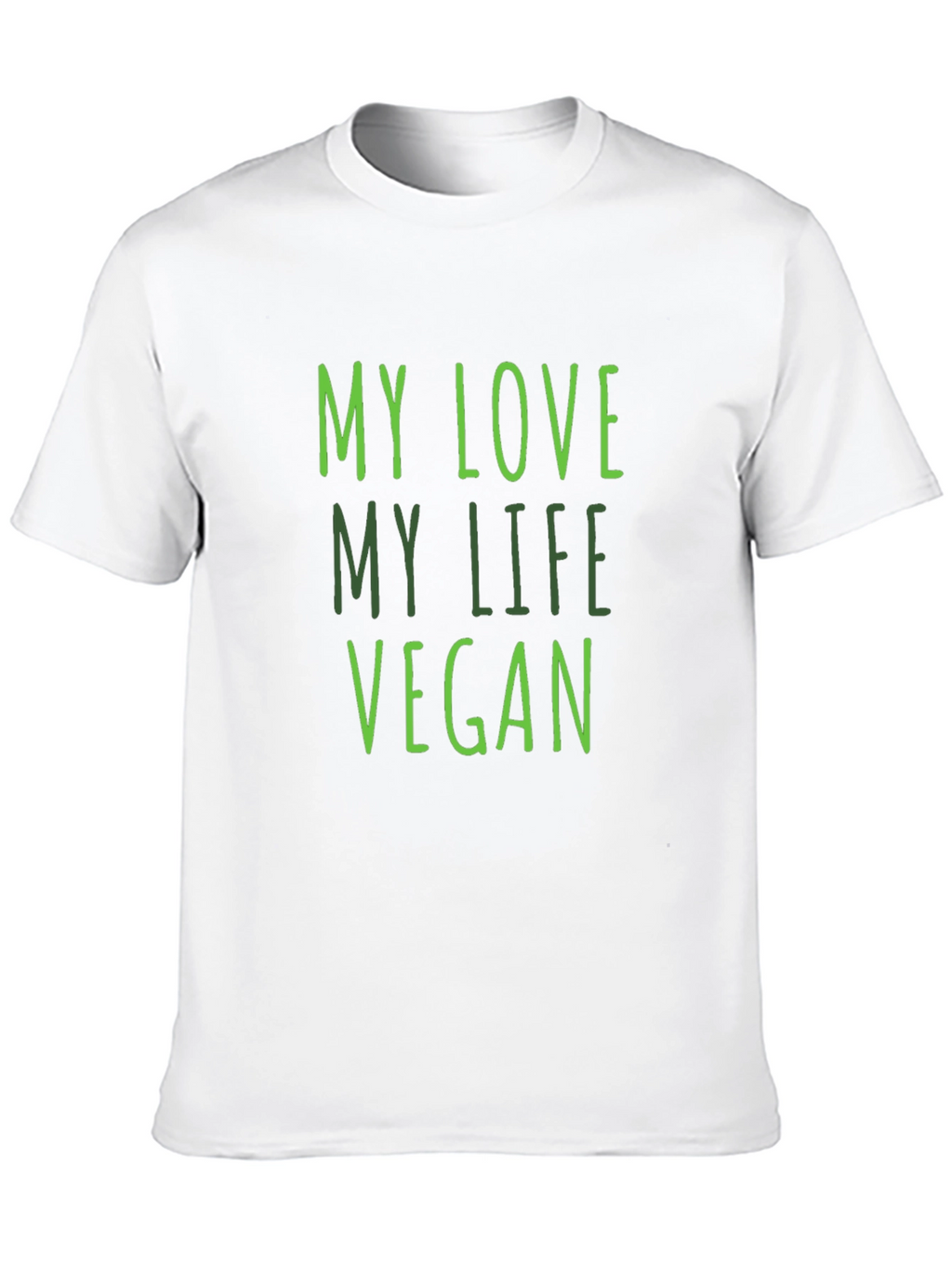 My Love My Life Vegan Black T-Shirt
