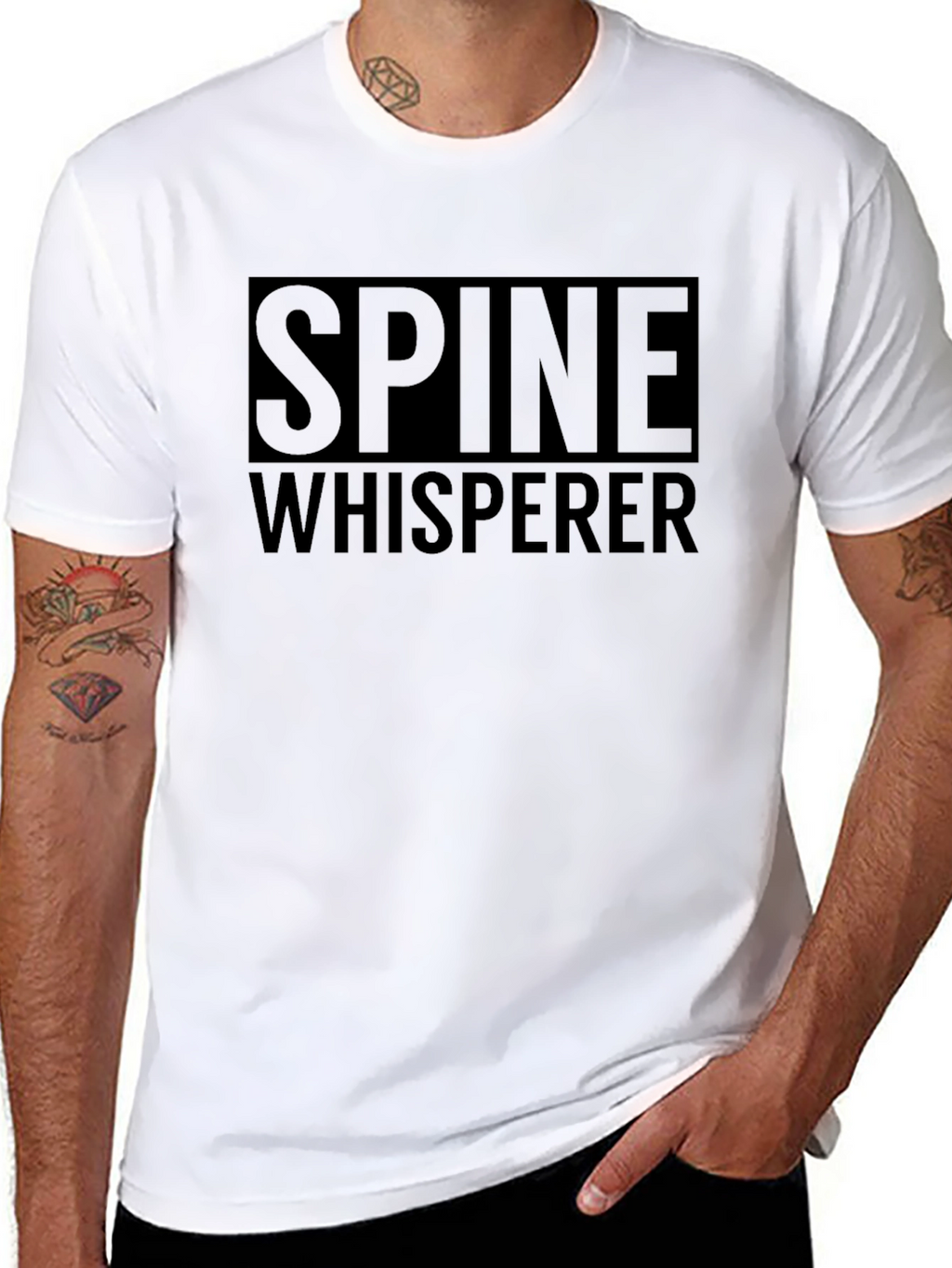 Spine Whisperer Graphic Tee - Black