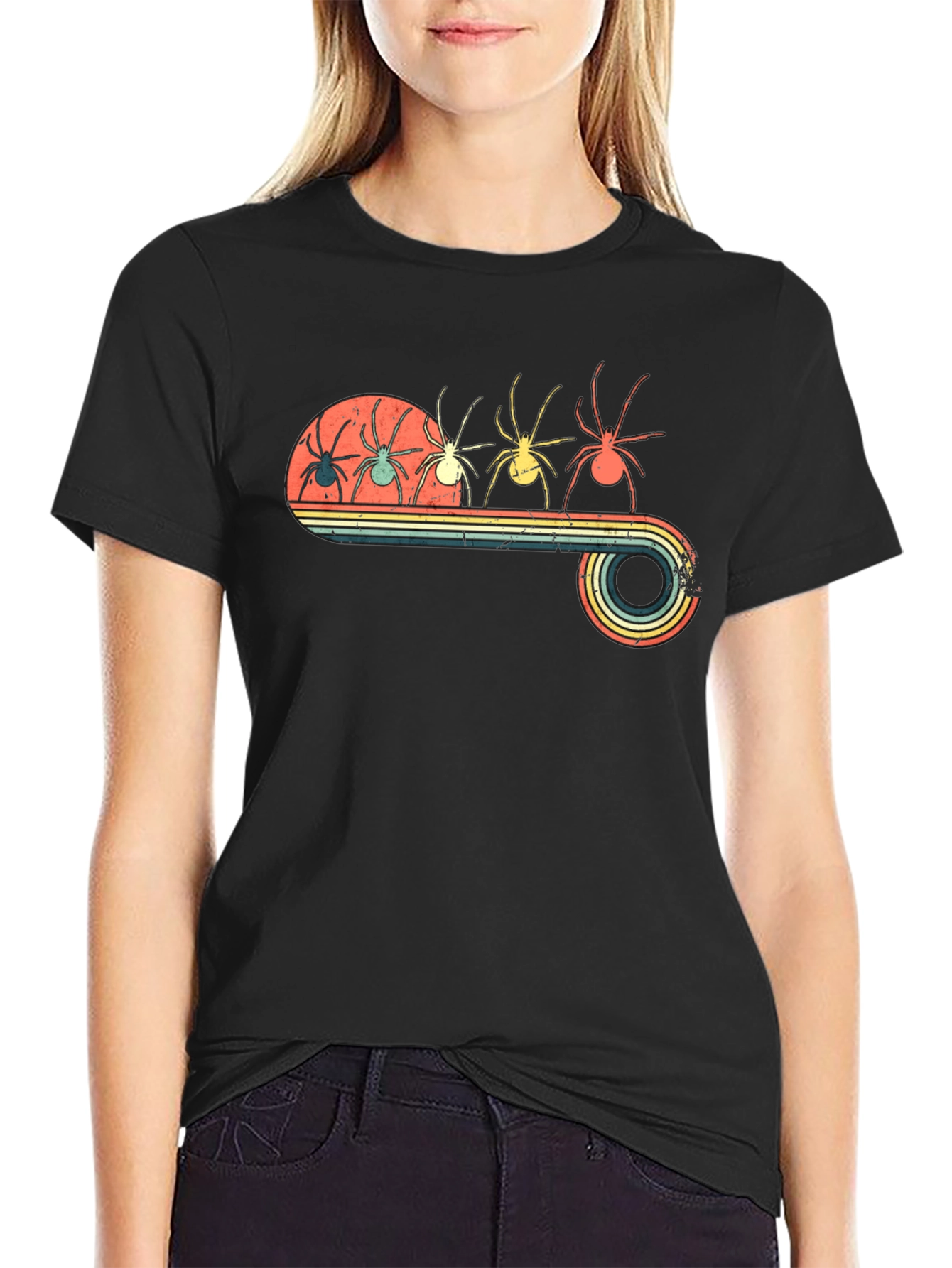 Retro Spider T-Shirt - Vintage Insect Design