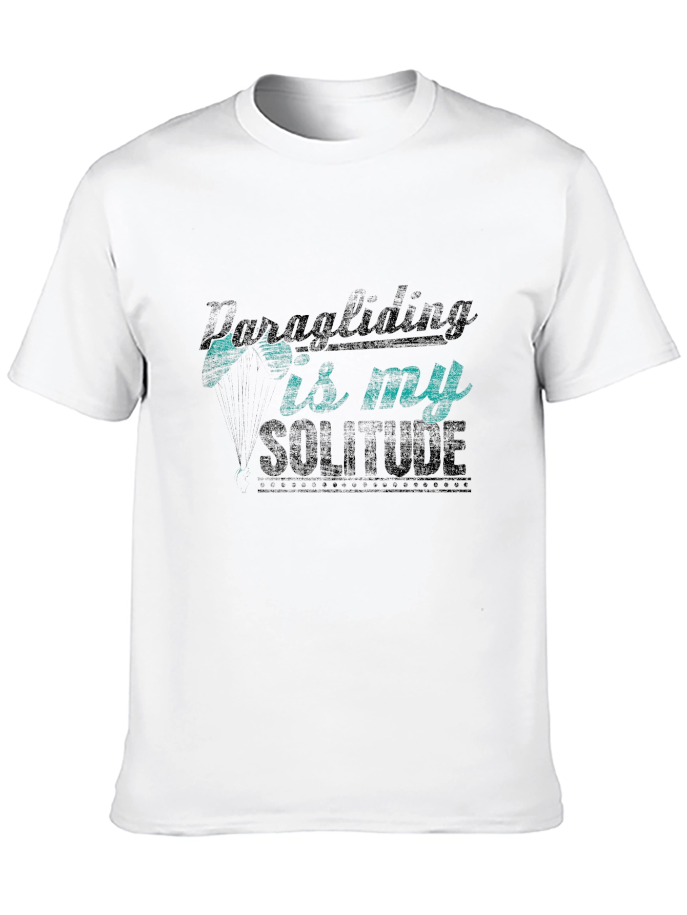 Paragliding Solitude Black T-Shirt