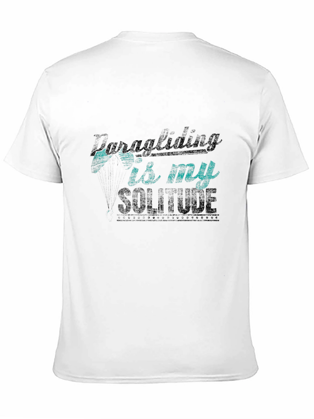 Paragliding Solitude Black T-Shirt