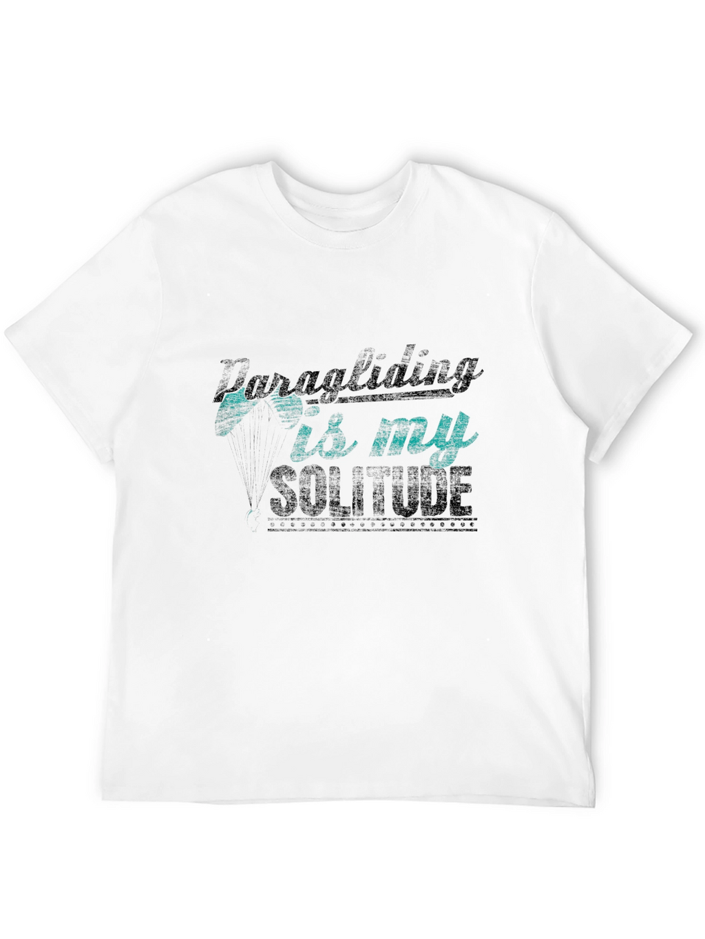 Paragliding Solitude Black T-Shirt