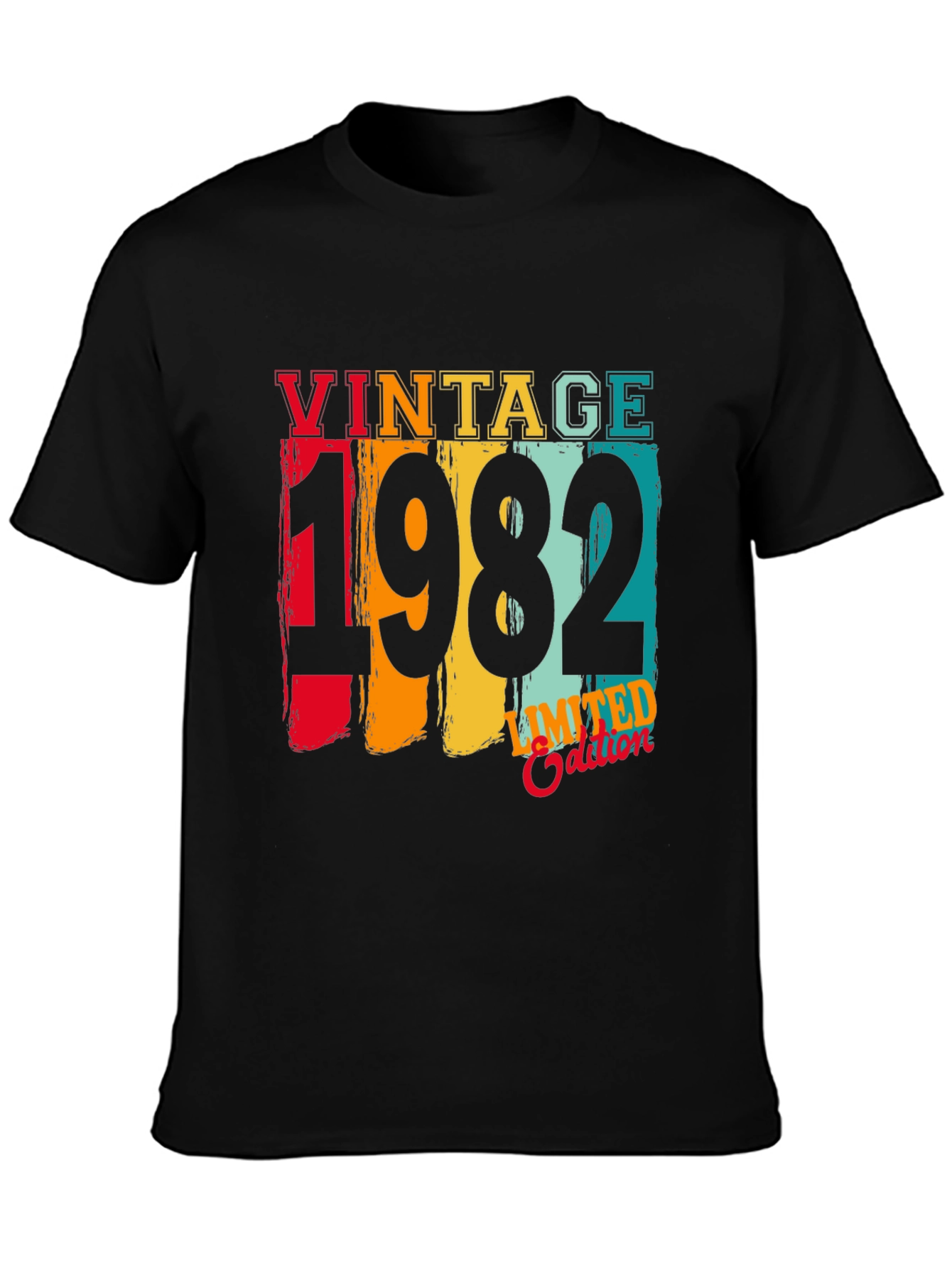 Vintage 1982 Limited Edition Black T-Shirt