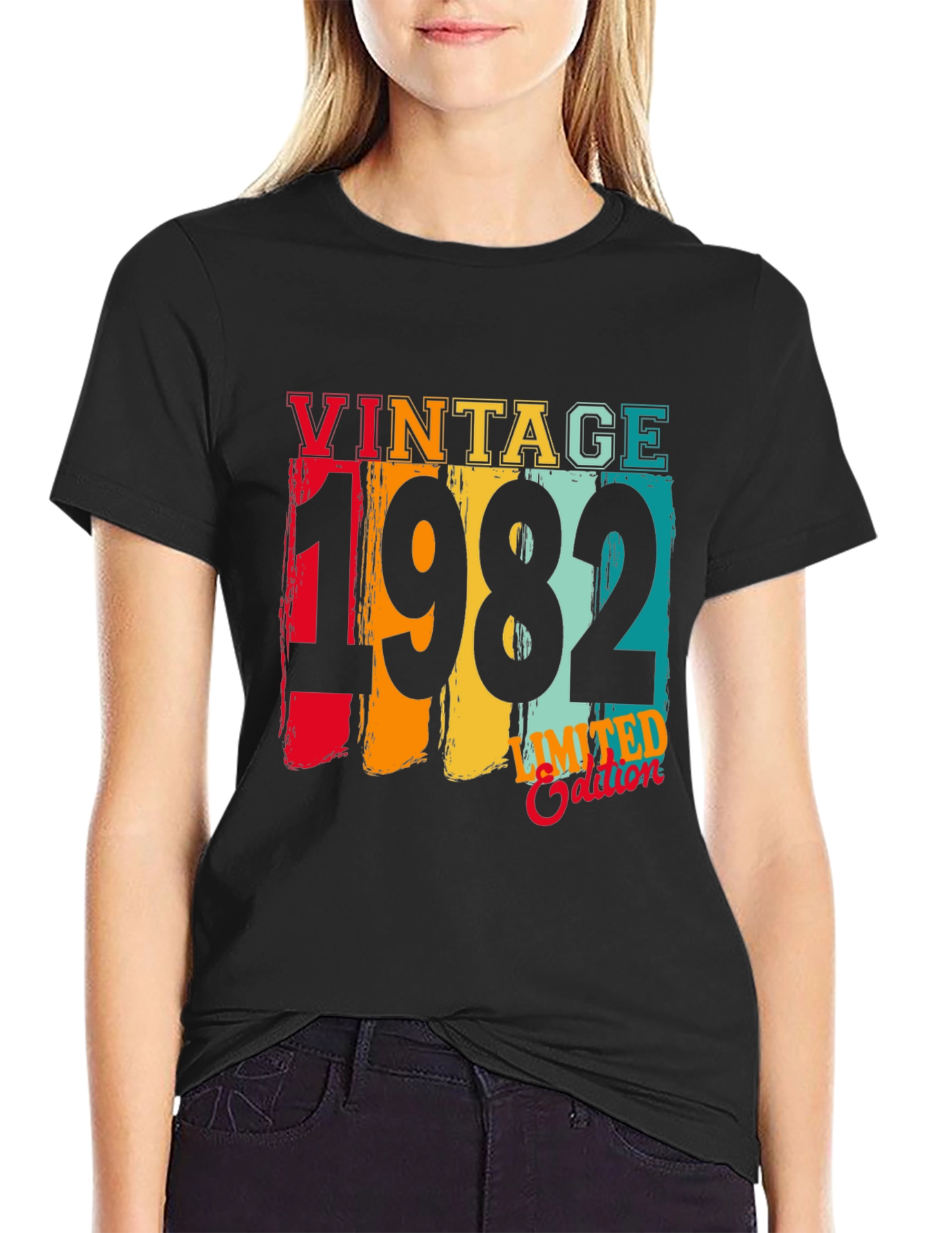 Vintage 1982 Limited Edition Black T-Shirt