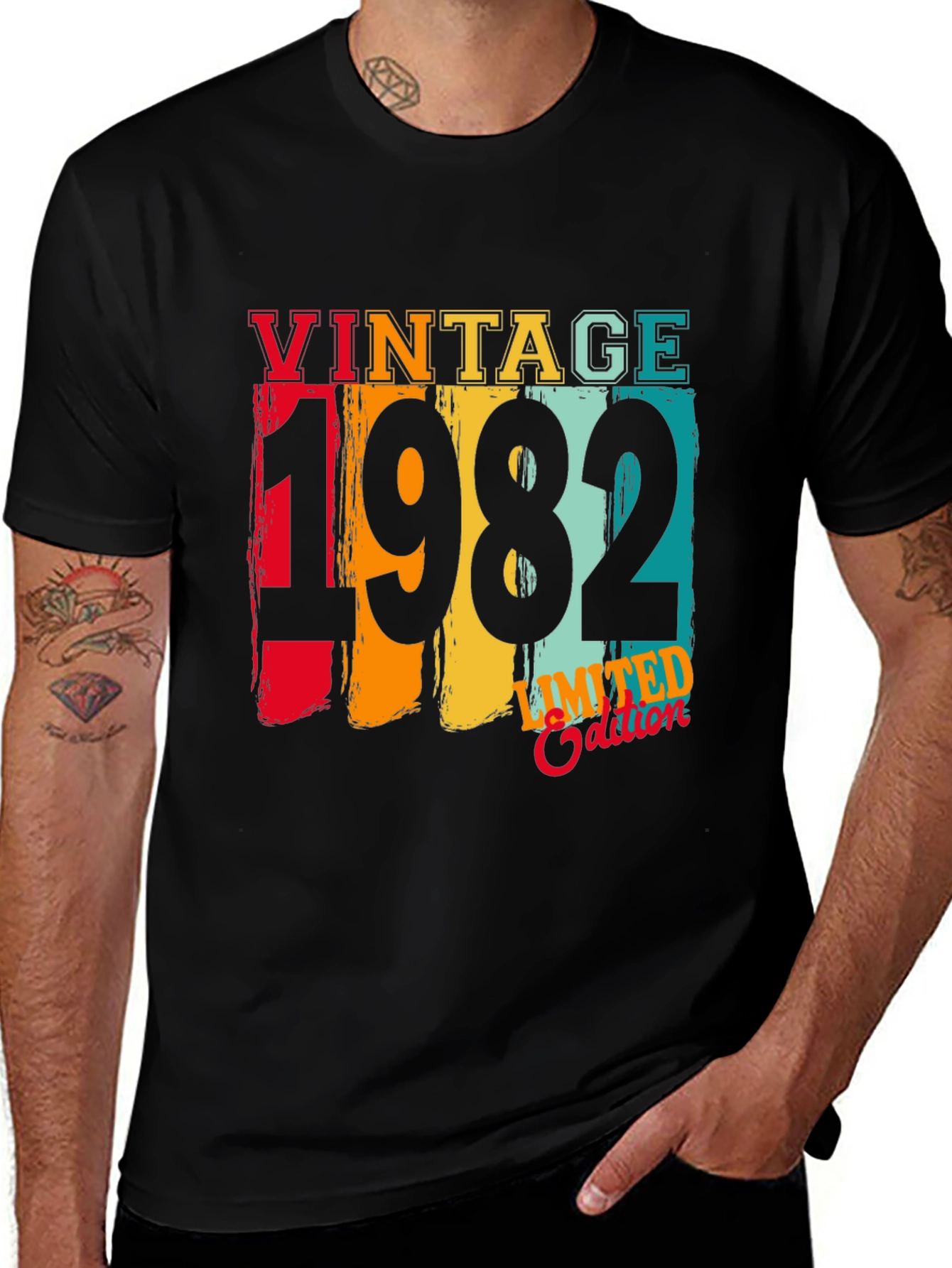 Vintage 1982 Limited Edition Black T-Shirt
