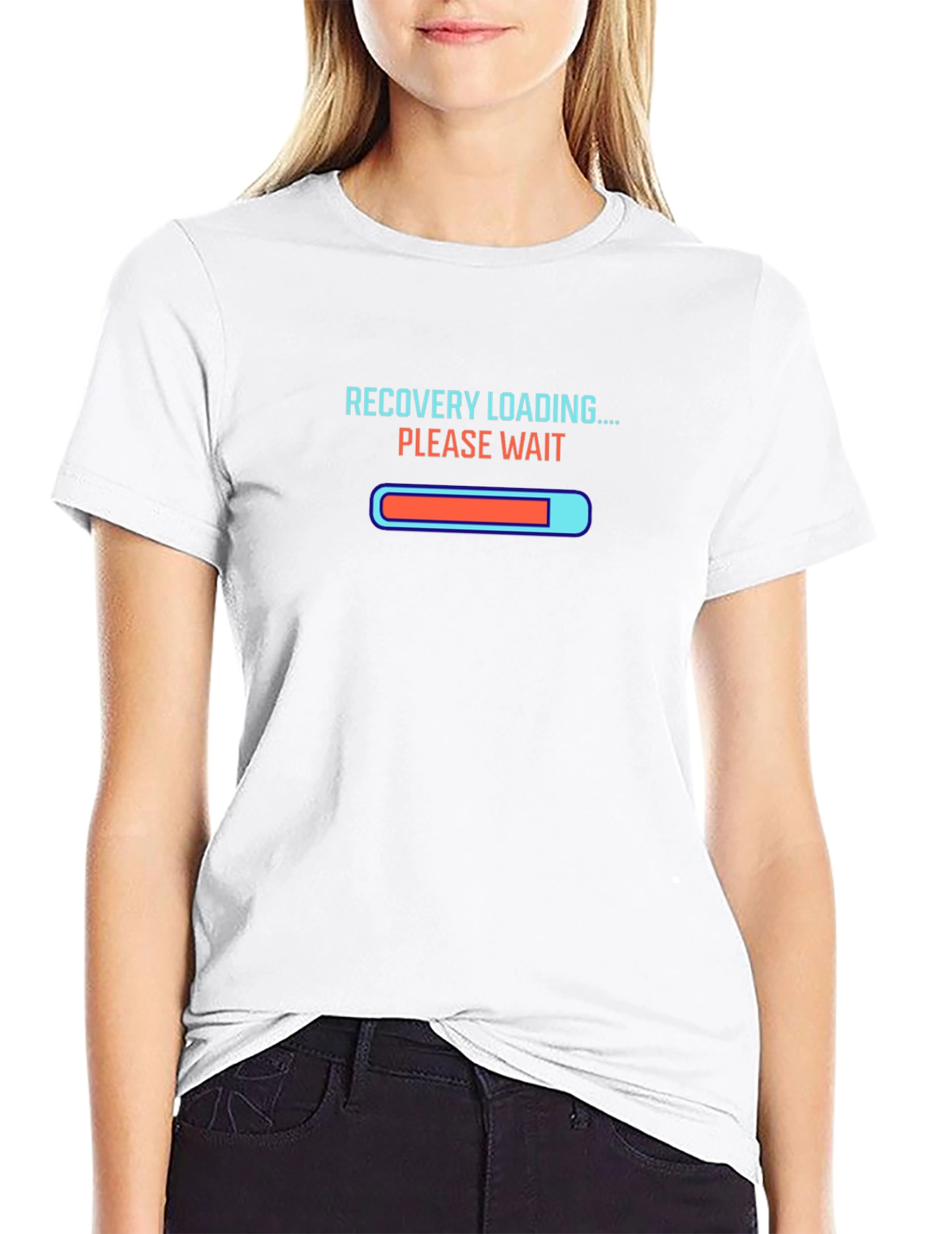 Recovery Loading T-Shirt - Black Graphic Tee