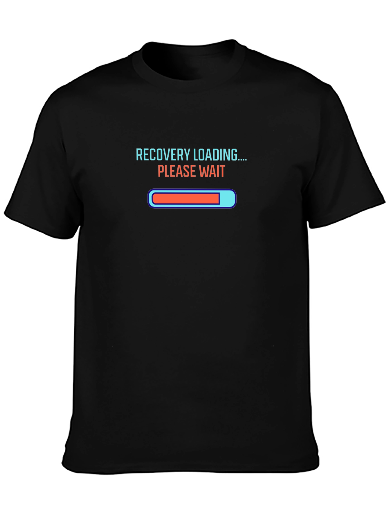 Recovery Loading T-Shirt - Black Graphic Tee