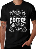 Running on Coffee & Beach Time T-Shirt
