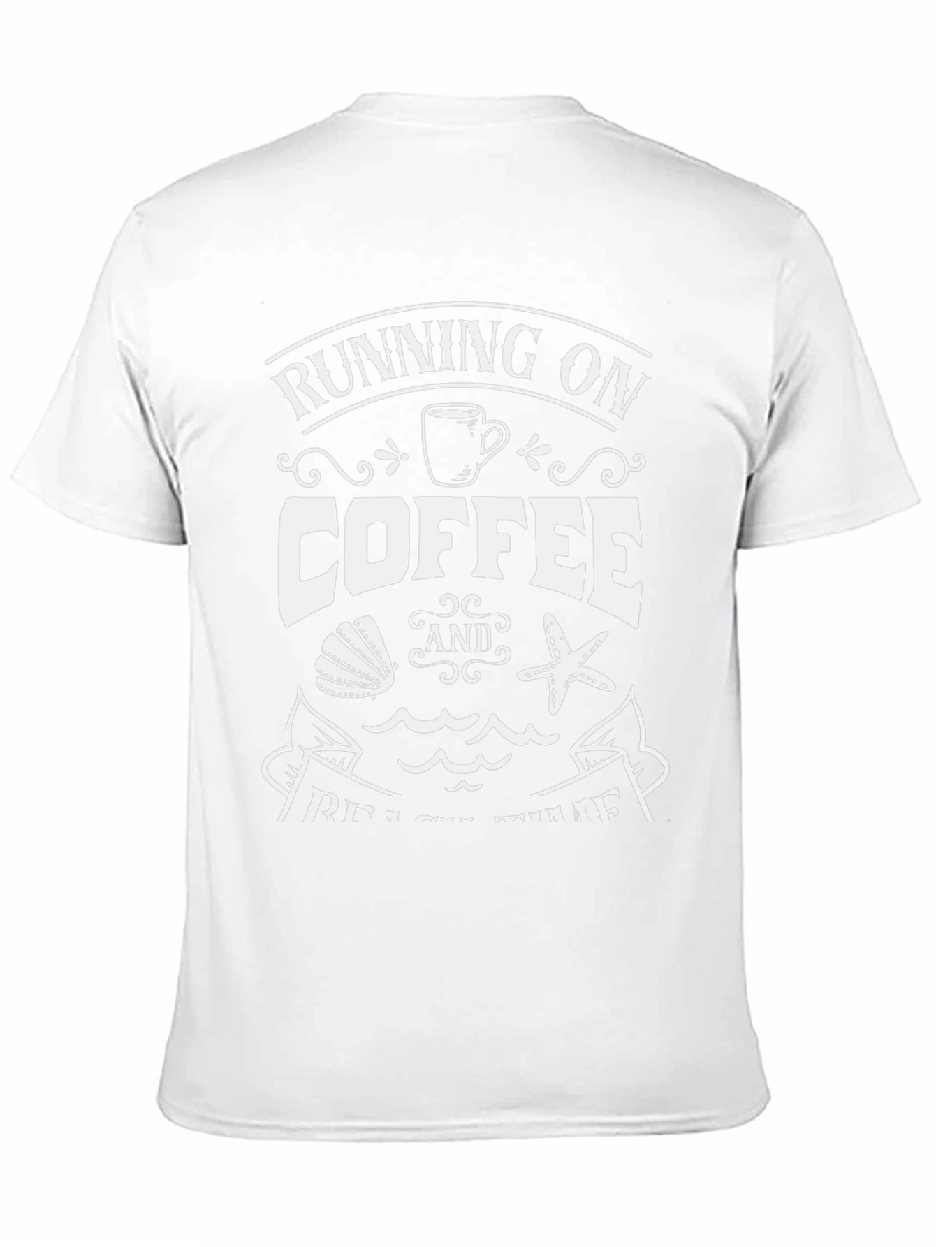 Running on Coffee & Beach Time T-Shirt