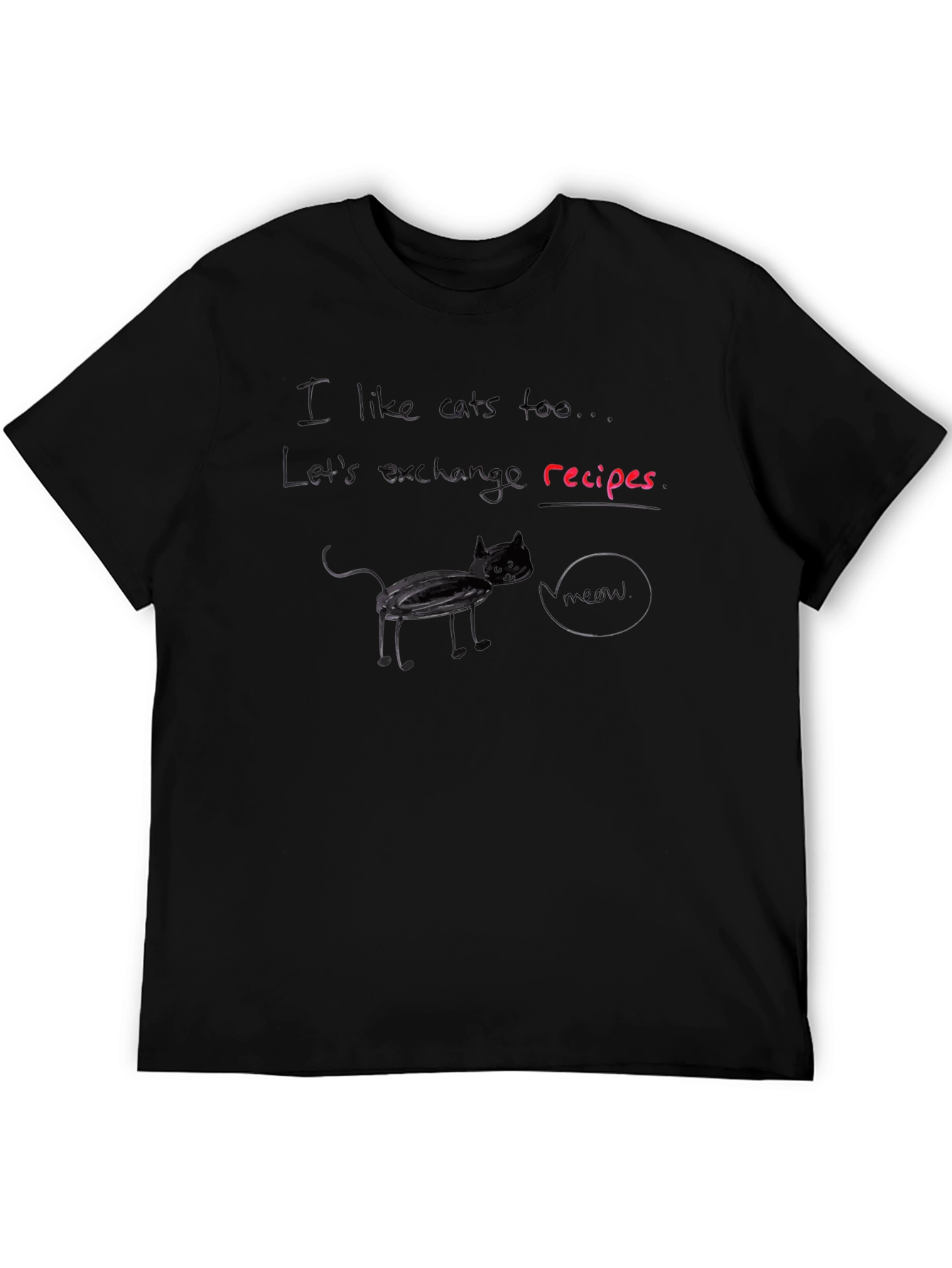 I Like Cats T-Shirt - Lets Exchange Recipes
