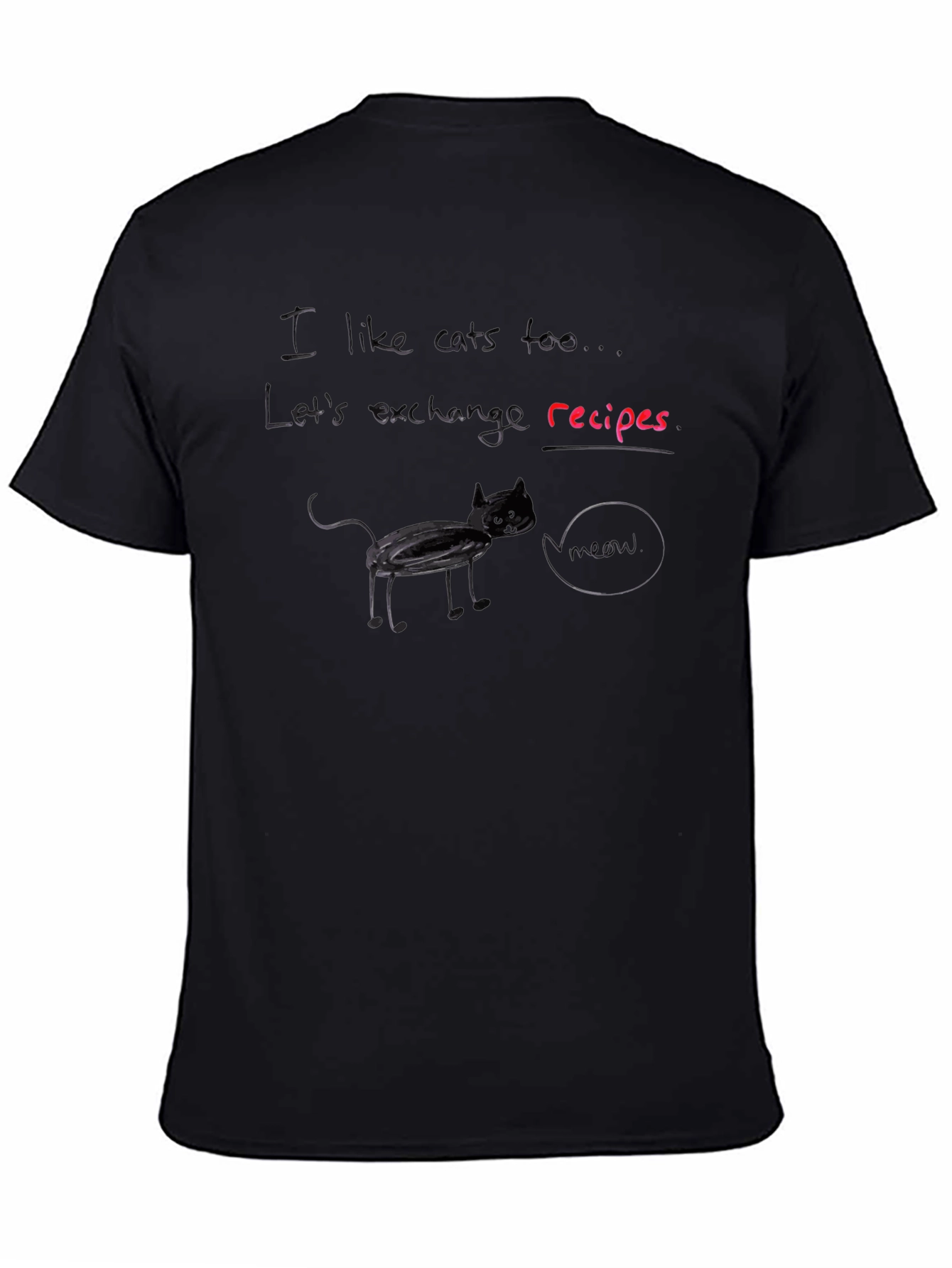 I Like Cats T-Shirt - Lets Exchange Recipes