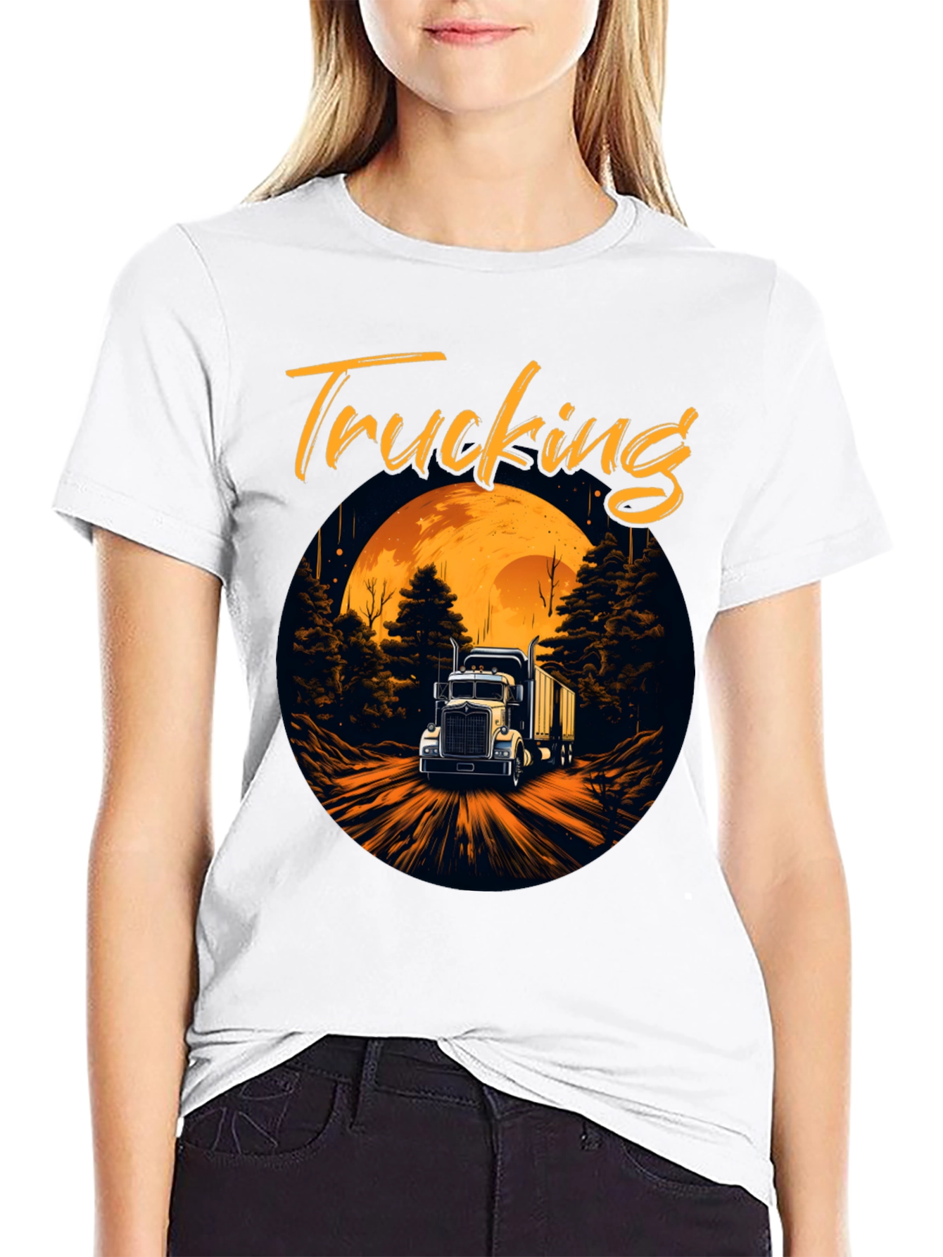 Trucking T-Shirt: Moonlit Adventure Tee