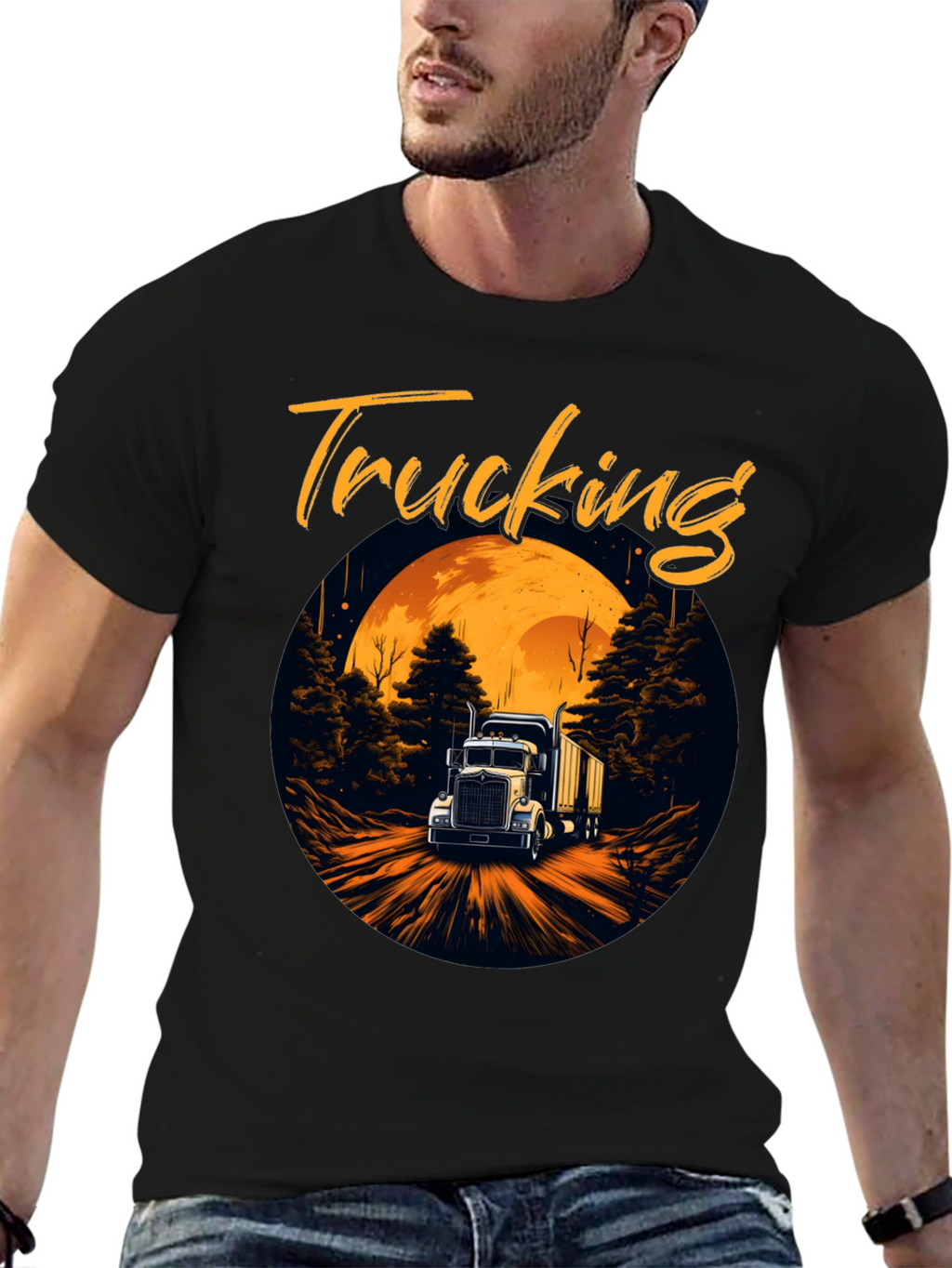 Trucking T-Shirt: Moonlit Adventure Tee