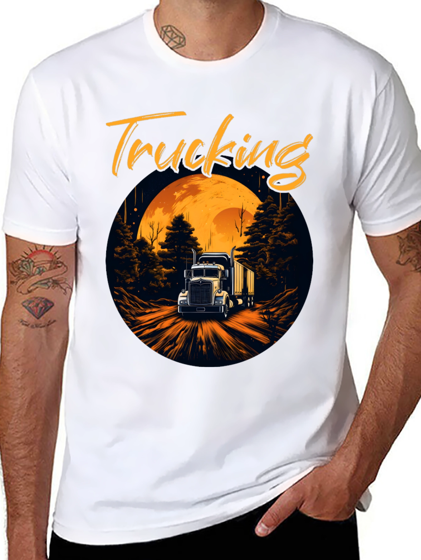 Trucking T-Shirt: Moonlit Adventure Tee