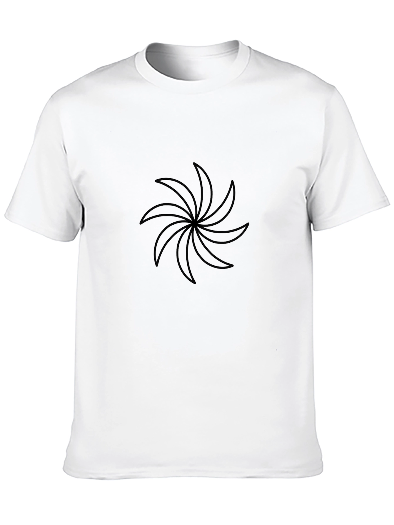 Geometric Black T-Shirt - Modern Style