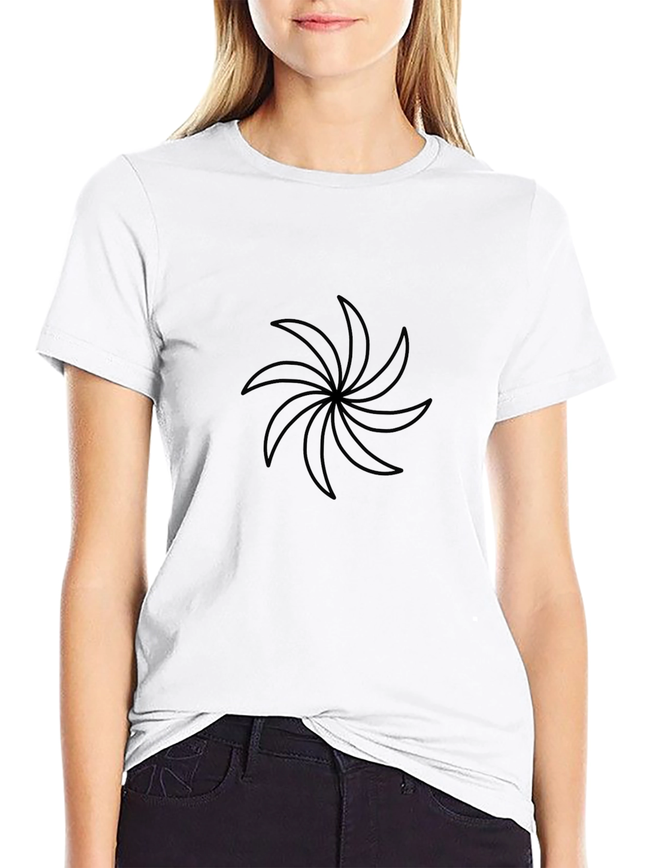Geometric Black T-Shirt - Modern Style