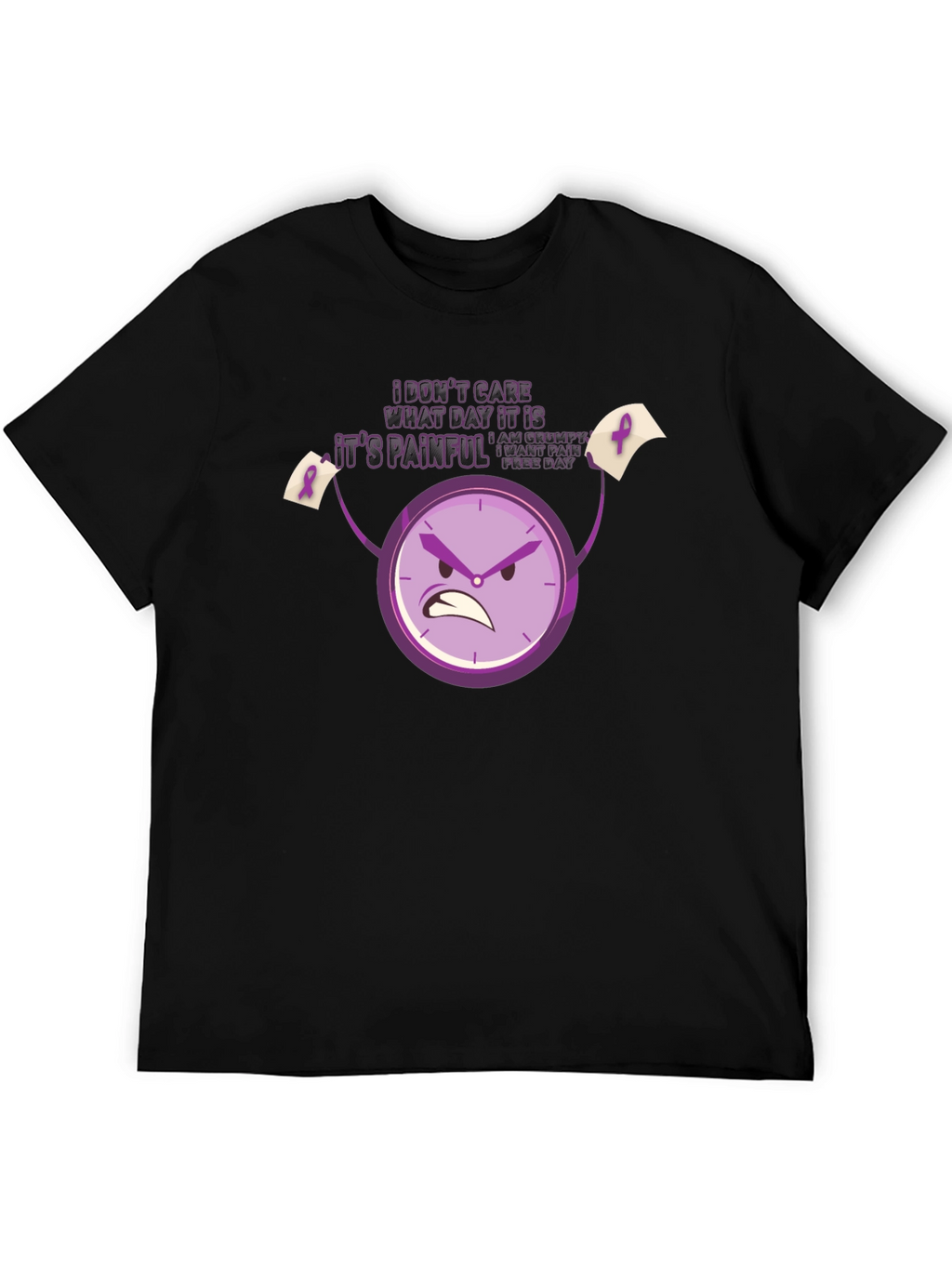 Grumpy Pain Awareness T-Shirt - Black