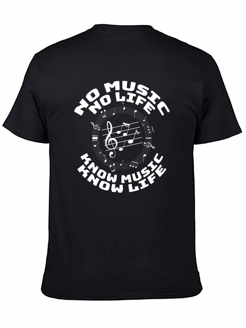 Music Lover Black Graphic T-Shirt