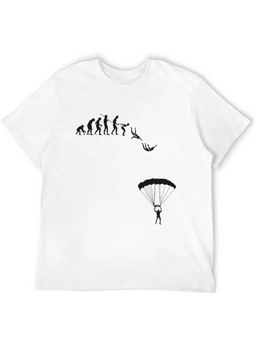 Skydiving Evolution Graphic T-Shirt
