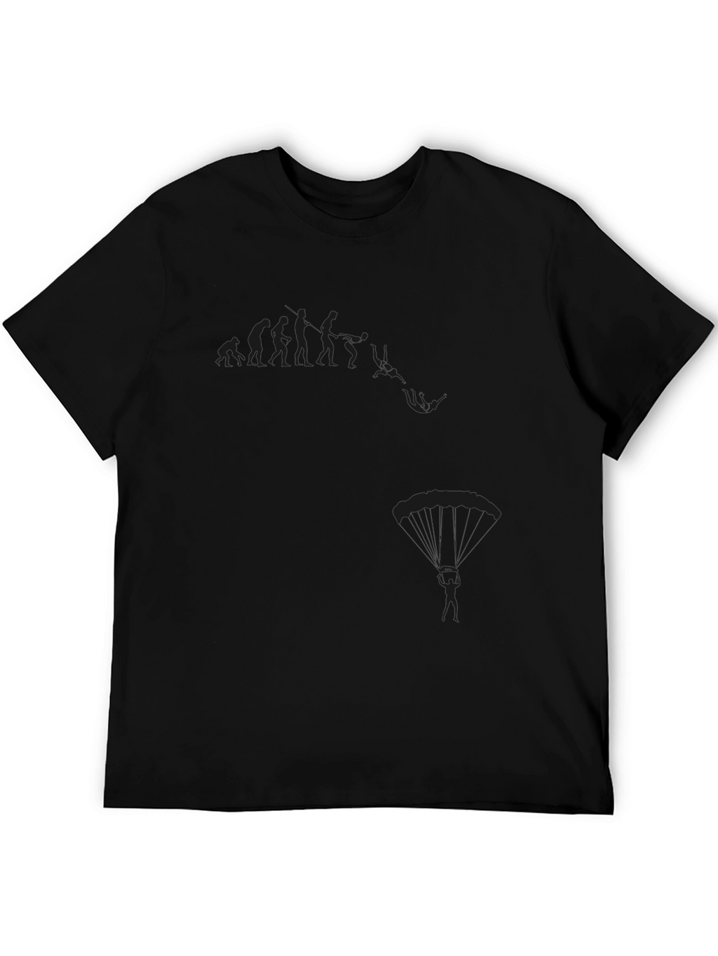 Skydiving Evolution Graphic T-Shirt