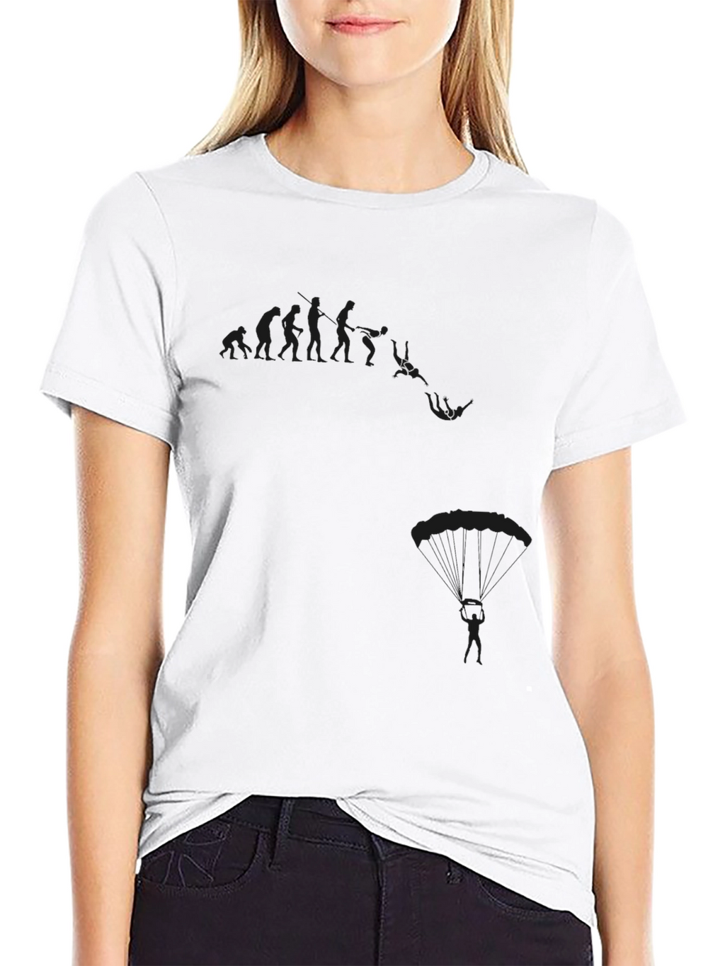 Skydiving Evolution Graphic T-Shirt