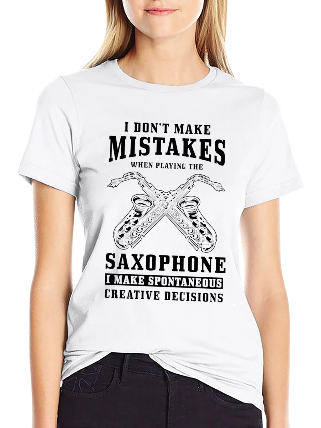 Saxophone Player T-Shirt: Spontaneous Creative Decisions