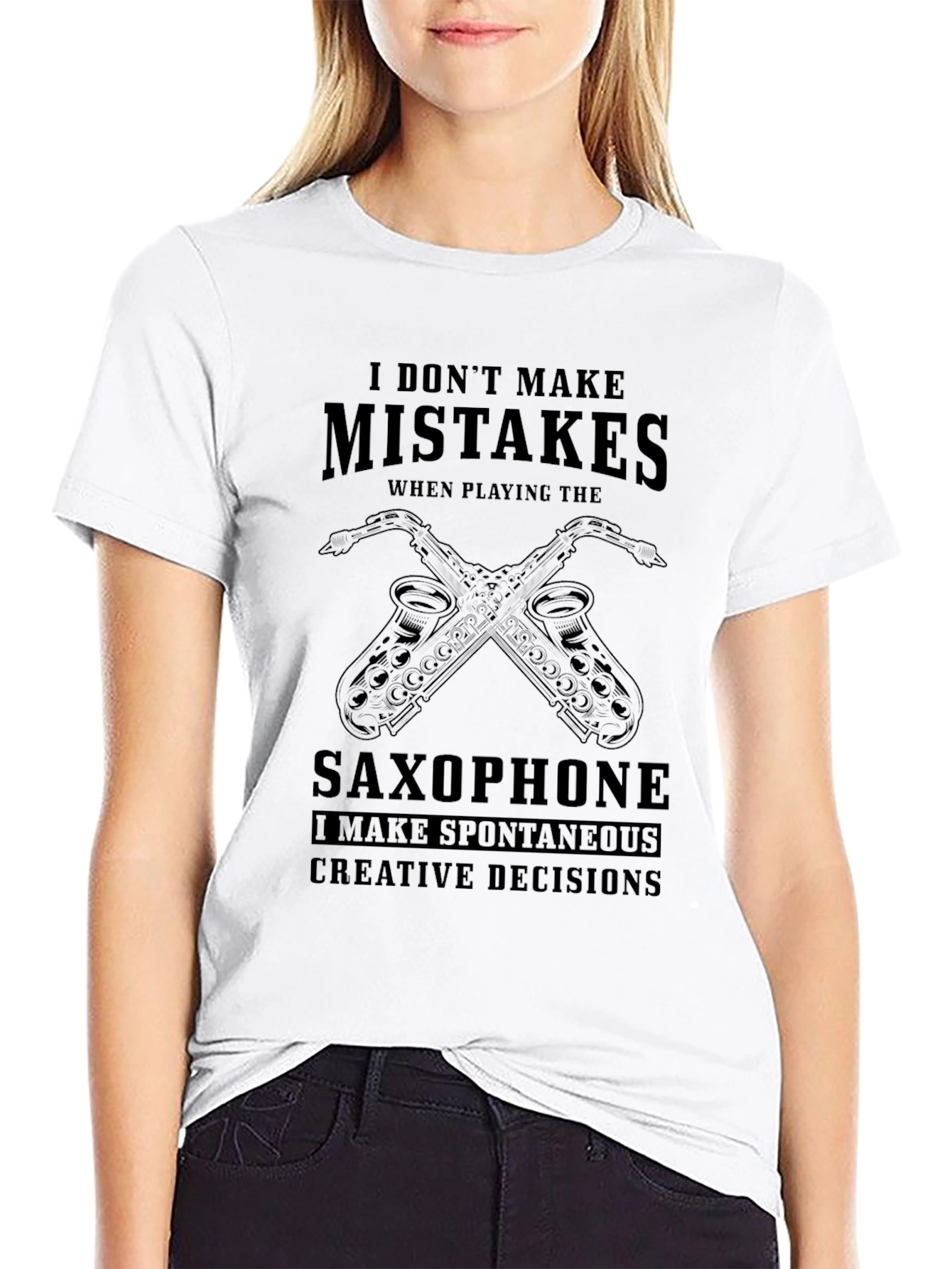 Saxophone Player T-Shirt: Spontaneous Creative Decisions
