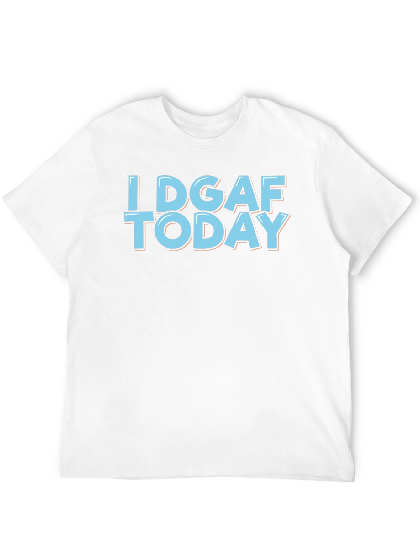I DGAF Today Graphic T-Shirt - Black Cotton Tee