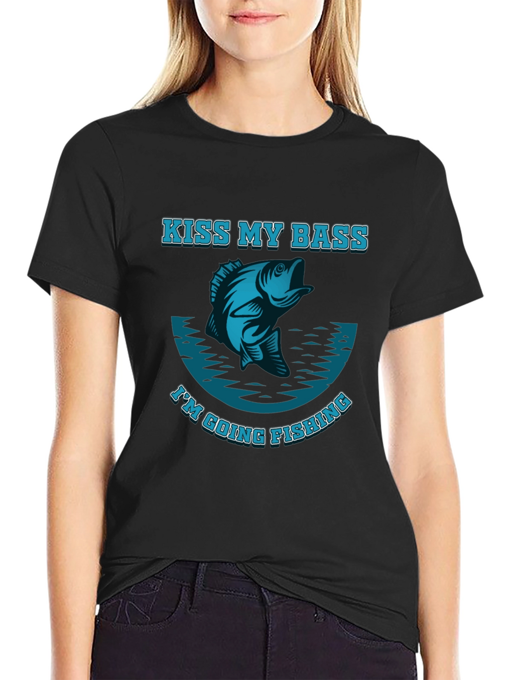Kiss My Bass Im Going Fishing T-Shirt