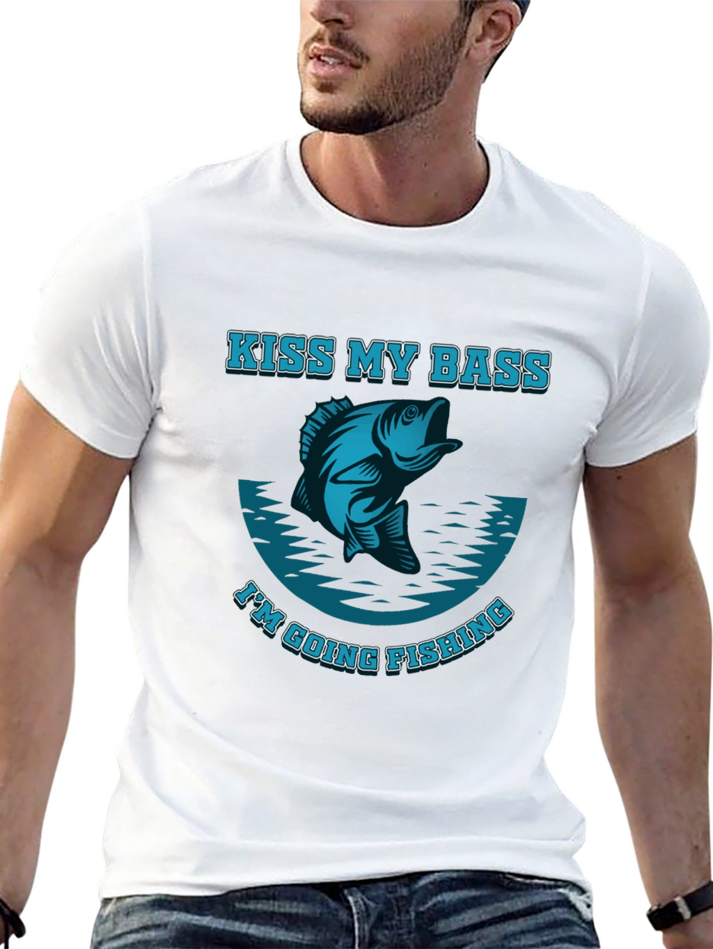 Kiss My Bass Im Going Fishing T-Shirt