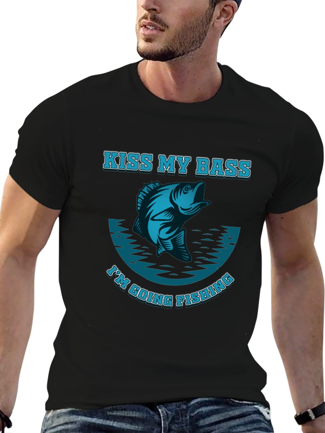 Kiss My Bass Im Going Fishing T-Shirt