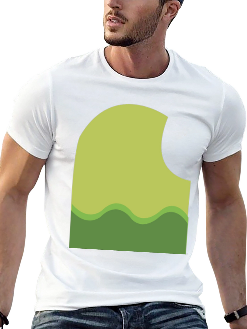Green Landscape T-Shirt - Stylish & Unique Design