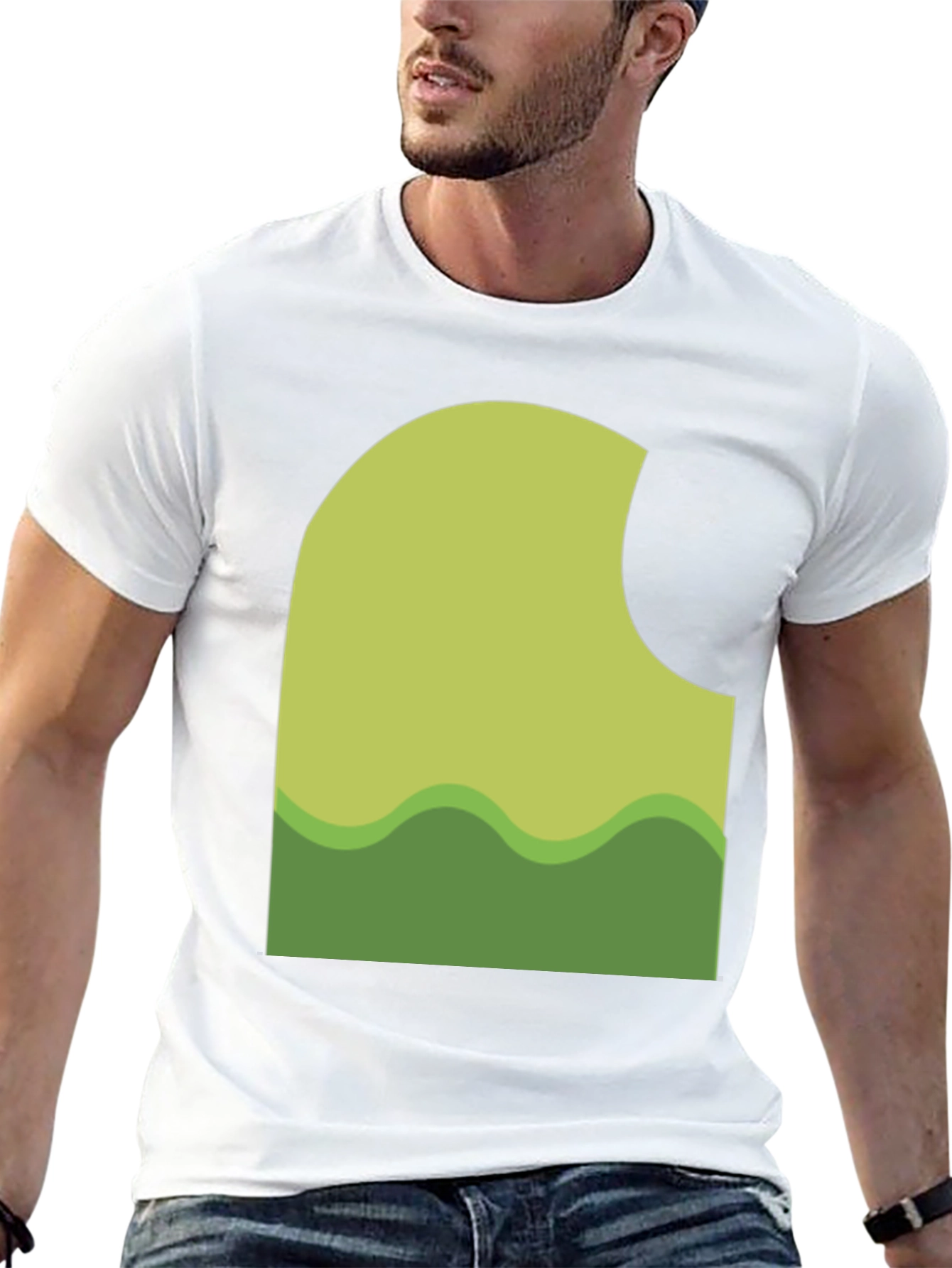 Green Landscape T-Shirt - Stylish & Unique Design