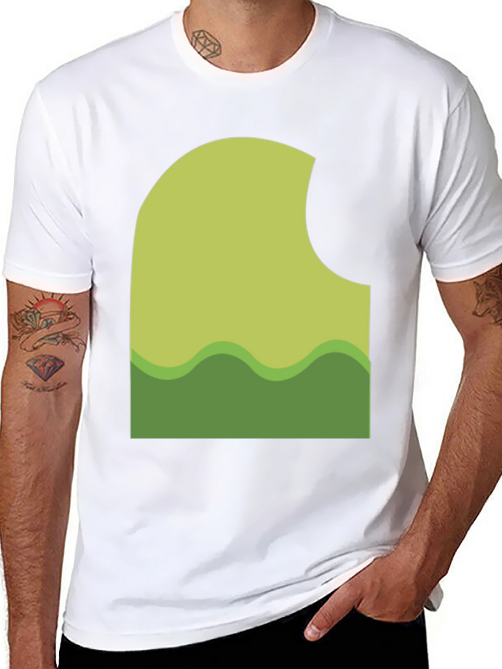 Green Landscape T-Shirt - Stylish & Unique Design