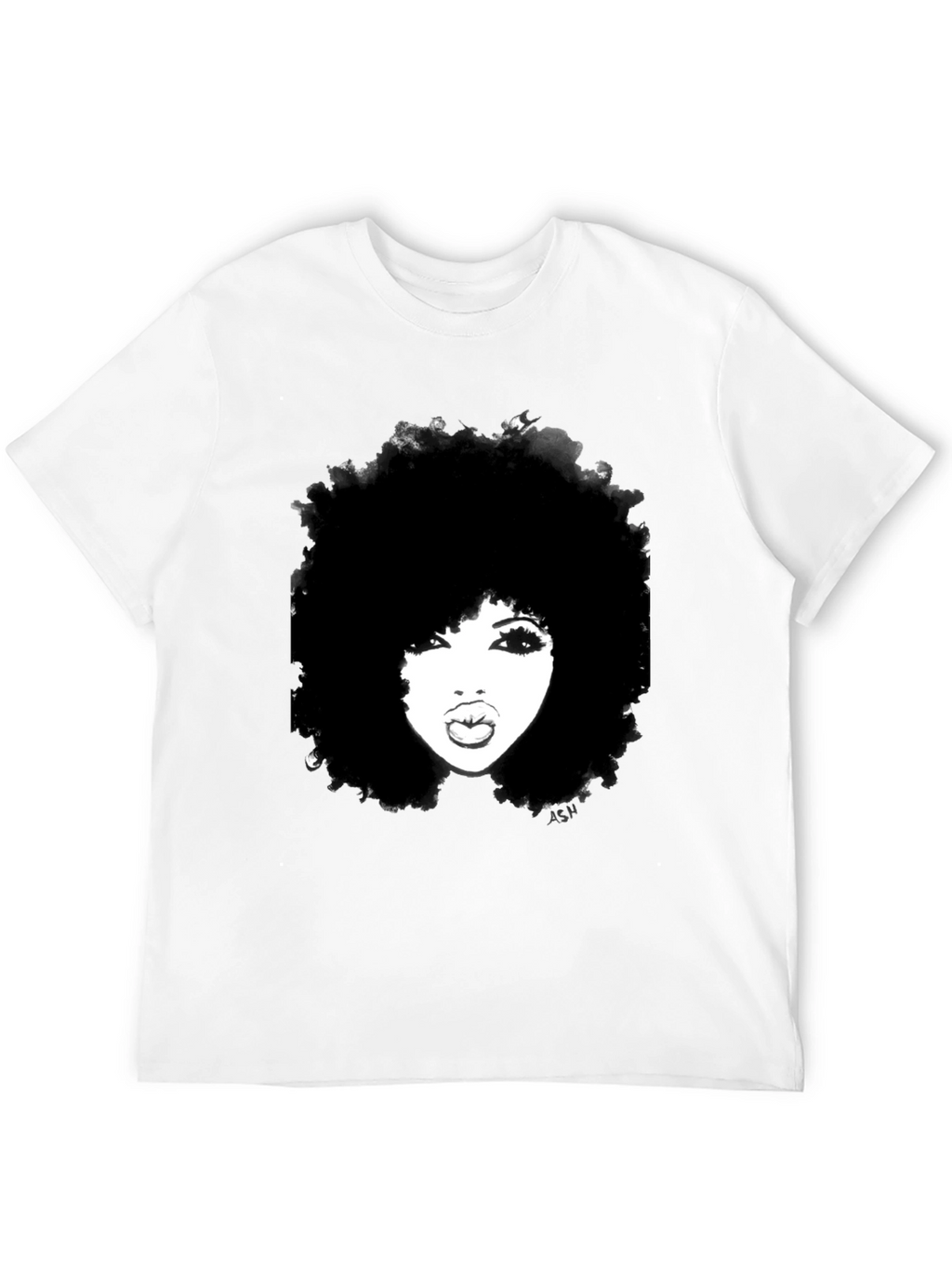 Afro Woman Graphic Tee - Bold & Stylish