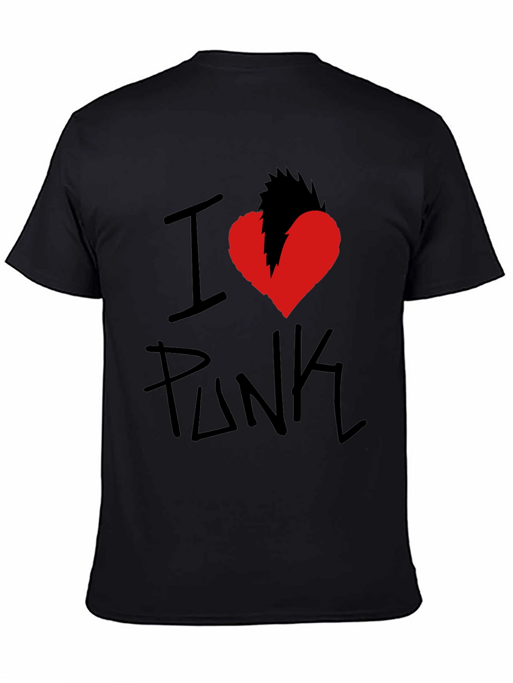 I Heart Punk Graphic Tee - Black