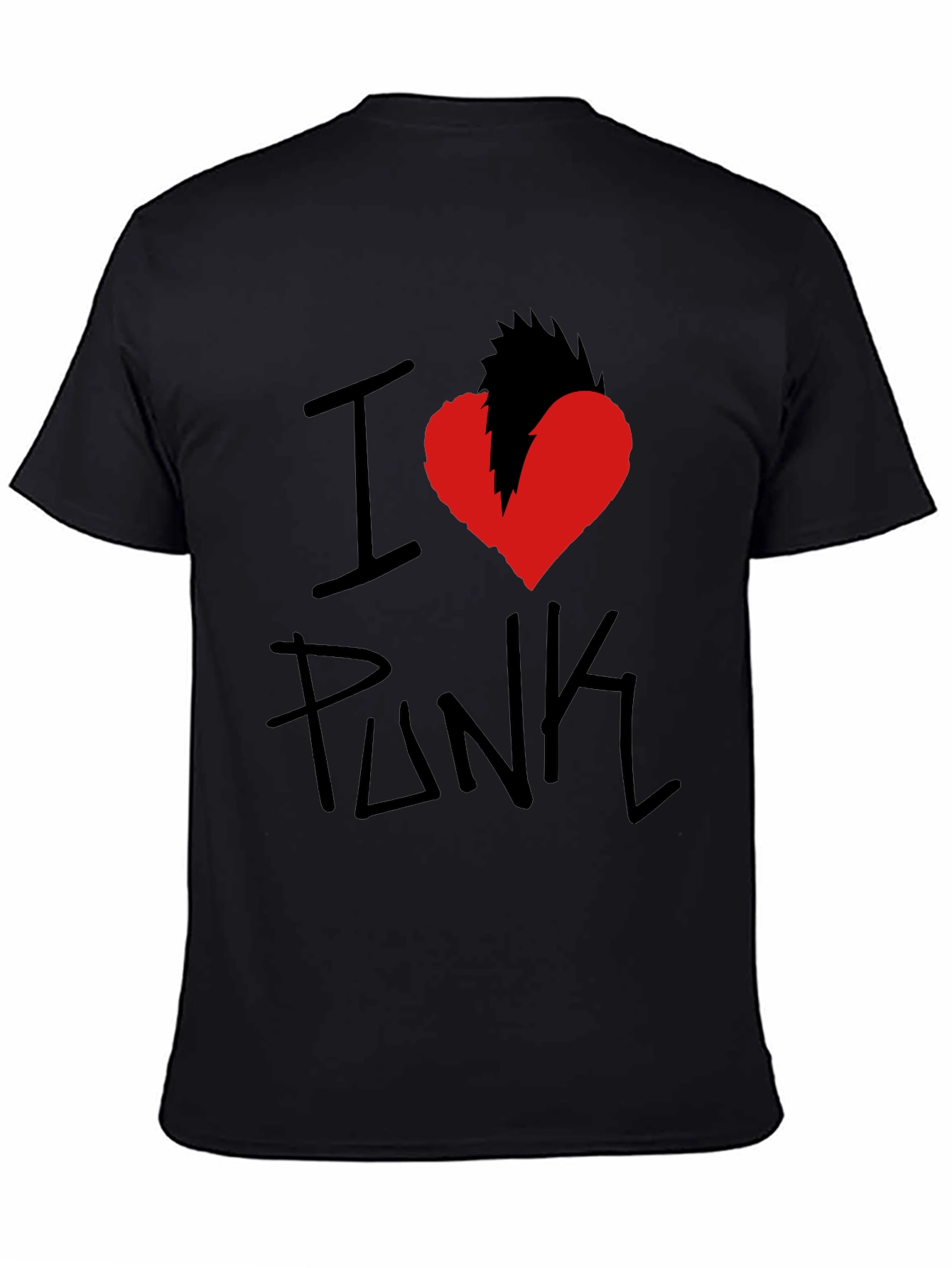I Heart Punk Graphic Tee - Black