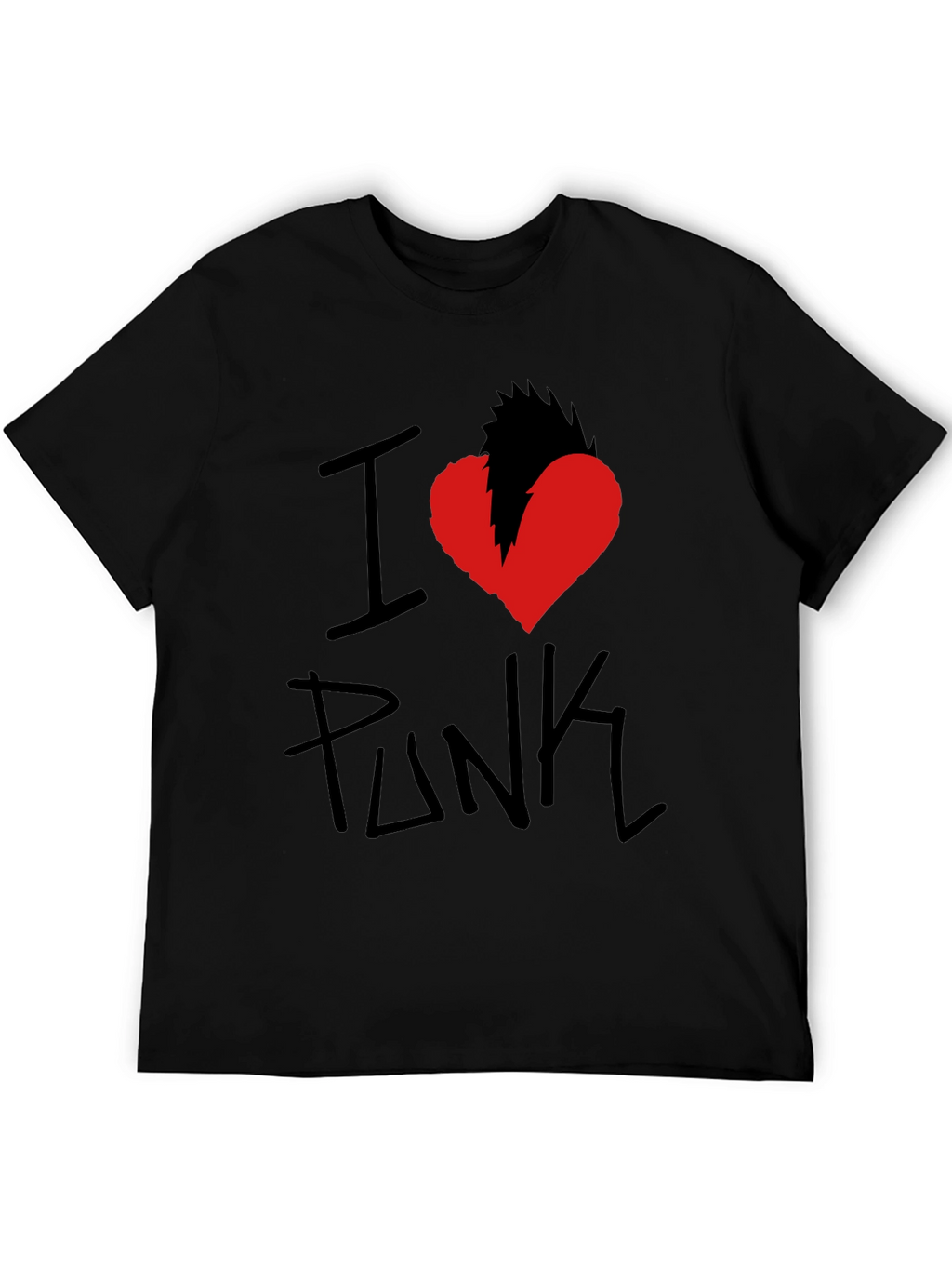 I Heart Punk Graphic Tee - Black