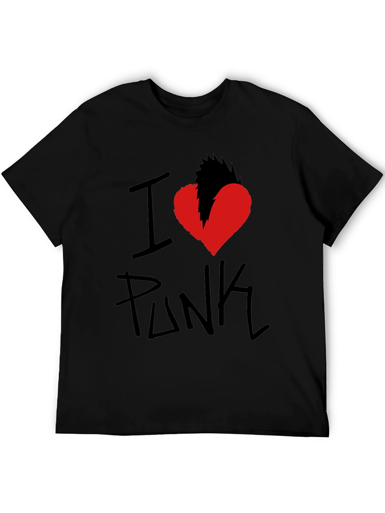 I Heart Punk Graphic Tee - Black