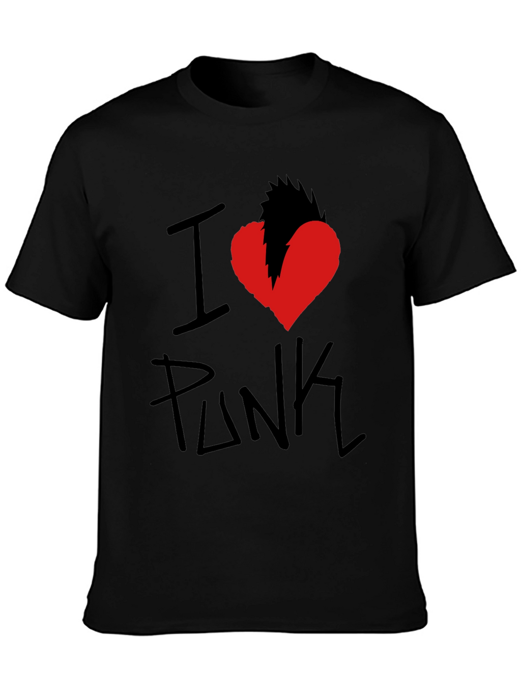 I Heart Punk Graphic Tee - Black