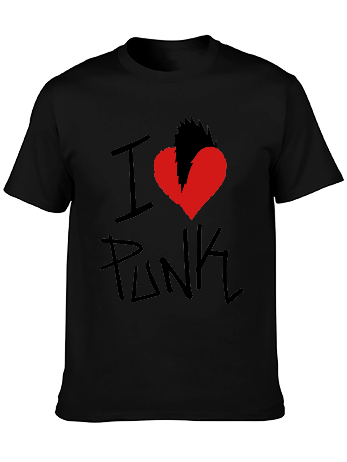 I Heart Punk Graphic Tee - Black